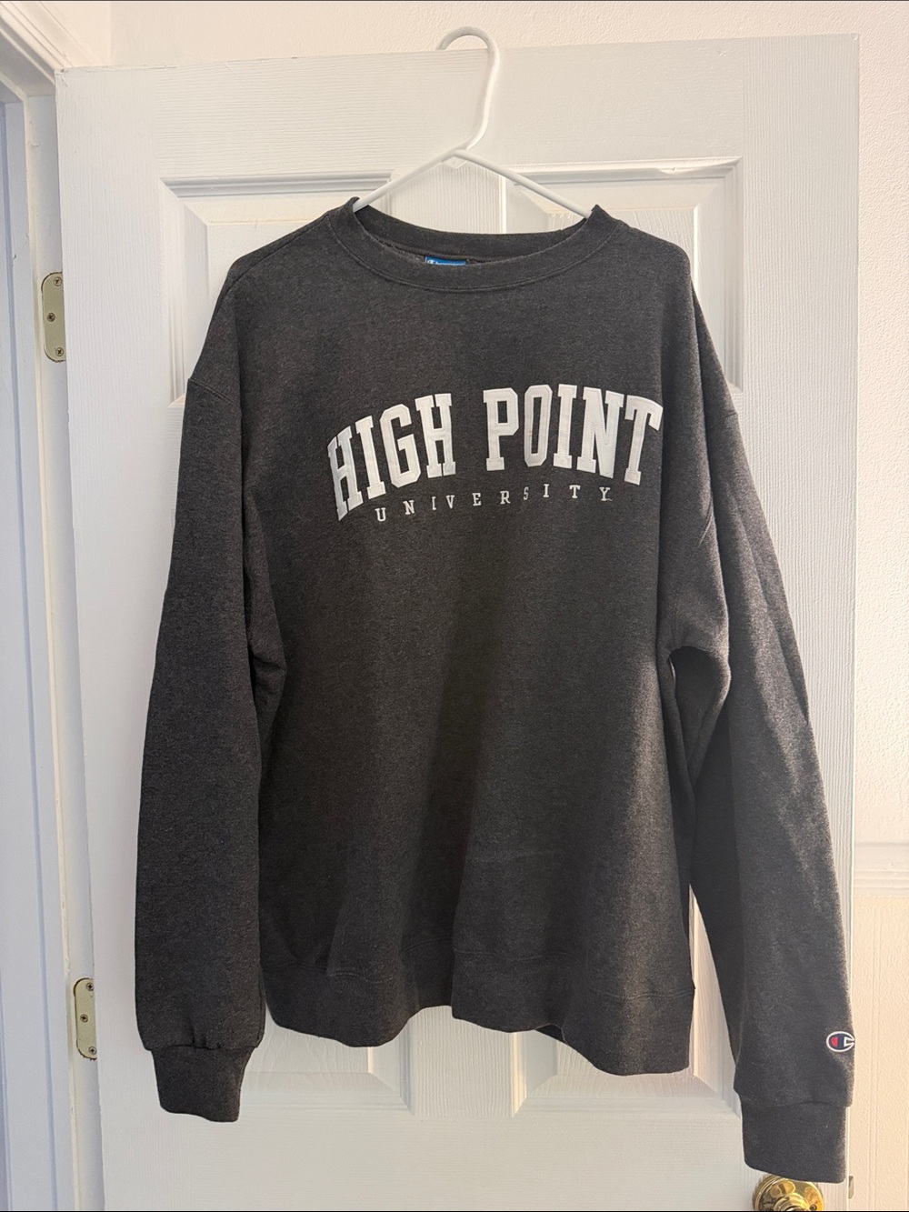 Champion Charcoal High Point University Crewneck Sweatshirt
